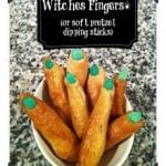 Witches Fingers - Soft pretzel dipping sticks