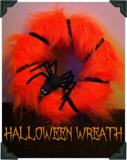 How to make a fun Halloween spider web wreath