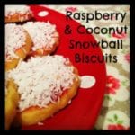 raspberry and coconut snowball biscuits recipe