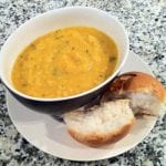Recipe for easy, delicious and low fat Roasted Butternut Squash and Sage Soup
