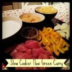 Mild, family friendly slow cooker Thai green curry recipe