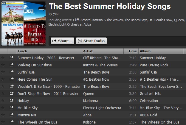 Summer Spotify Playlist