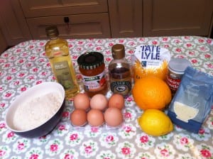 ingredients for marmalade cake