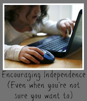Encouraging Independence in young children