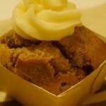 Christmas pudding muffins with sherry icing