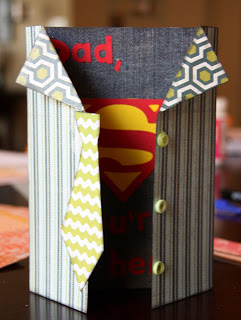super hero fathers day card