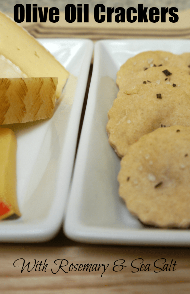 olive oil crackers with rosemary & sea salt