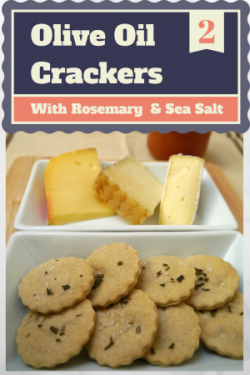 Olive Oil Crackers with Rosemary & Sea Salt