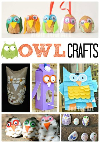 Owl Crafts for Autumn by Red Ted Art