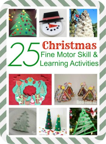 25 Christmas Fine Motor Skill activities and Learning Activities