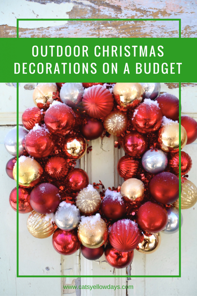 Decorating Outdoors for Christmas on a Budget