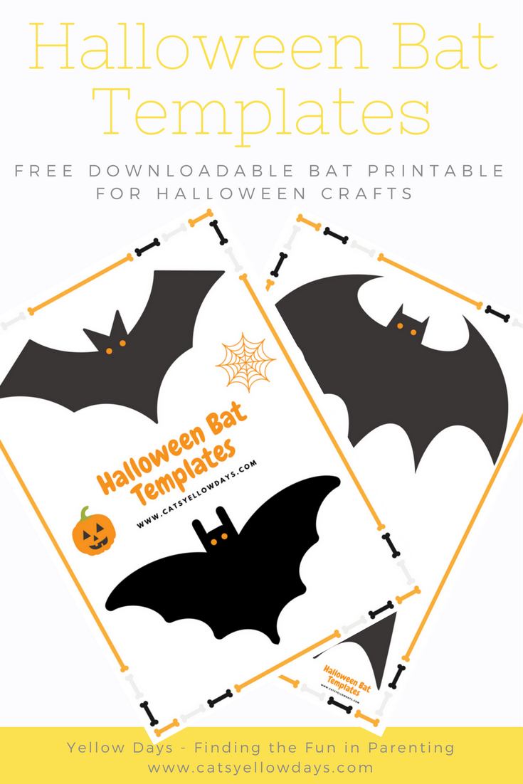 Free printable Halloween Bat Templates for you bat decor and crafts. A bat cut out to use as a stencil for all your Halloween projects.